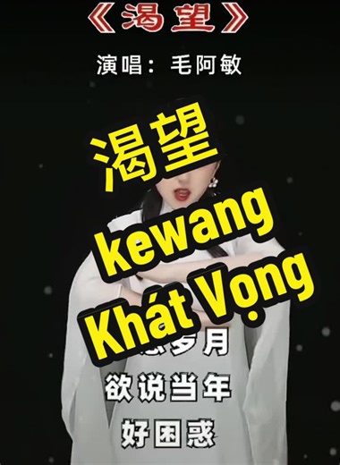 #热门歌曲 #hochattiengtrung #chinesesong #渴望 #khatvong