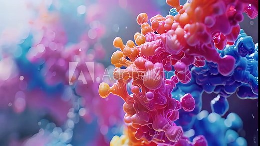 An interactive animation of molecular vibrations helping researchers understand the conformational changes of a protein in response to environmental conditions.