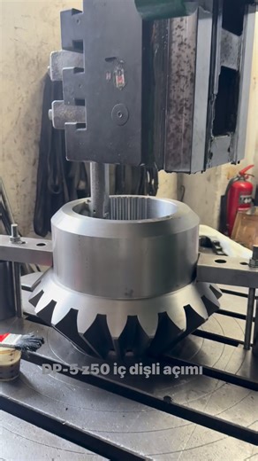 DP-5 z50 iç dişli açımı . . . . . #CNC #Azdırma #Honing #Shaping #Hobbing #Machining #PrecisionEngineering #MetalProcessing #Industry40 | Çakırmelikoğlu Dişli Sanayi