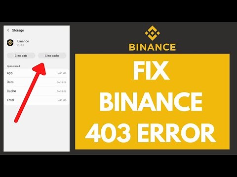 How To Fix Binance 403 Error | Binance 403 Error Problem Solved