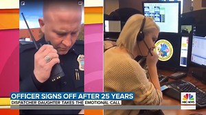 "I'm not crying, I'm hungry." Watch the Morning Boost that brought Craig and Hoda to tears when an officer of 25 years signs off with a call to his dispatcher daughter! | Today Show