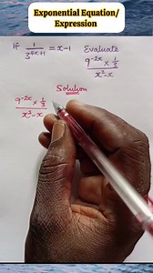 34K views · 1K reactions | Exponential Equation/Expression involving substitution #educational #mathematics #student #ExponentialEquation | Table of Knowledge TV | Facebook