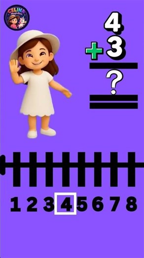 “4 + 3= ? | Fun Addition Quiz for Kids | Celina MagicBoo”