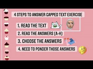 4 STEPS TO ANSWER GAPPED TEXT