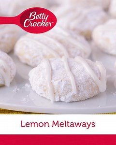 36K views · 790 reactions | A citrusy spin on the timeless shortbread classic! These buttery cookies are double-spiked with lemon, thanks to grated zest in the dough and a lemon juice-powdered icing drizzle. Get the recipe for Lemon Meltaways here: https://www.bettycrocker.com/recipes/lemon-meltaways/0a3b783e-5ee9-47d0-b3e6-64b6799ffe33?utm_source=facebook&utm_medium=social_organic&utm_campaign=MSP_XX?&mktgimp=goldmflr | Betty Crocker | Facebook