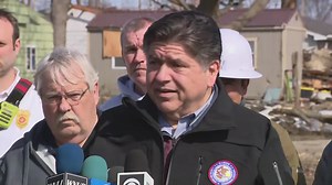 Pritzker tours tornado-hit Kankakee County, pledges recovery support