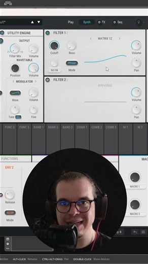 Filter FM with Pigments // 50 Shades of FM Ep24 #shorts