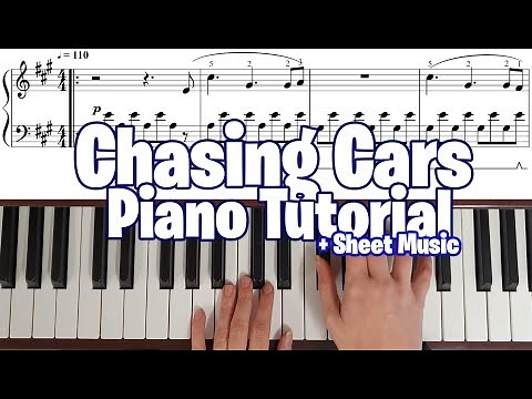 Chasing Cars Piano Tutorial with Sheet Music [SNOW PATROL]