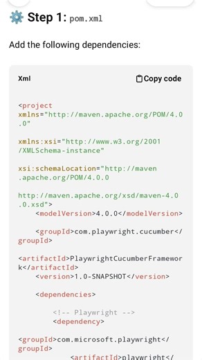 Java Playwright Cucumber Frame Work #shorts