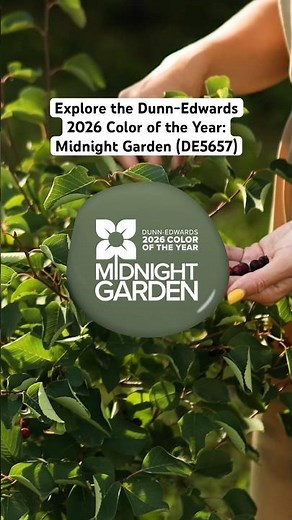 Meet the Dunn-Edwards Color of the Year: Midnight Garden (DE5657) 🪴 #coloroftheyear #colors #paint