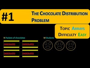 The Chocolate Distribution Problem | Fully Explained | Interview question from Arrays | Easy Level