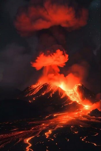 Massive Volcanic Eruption Caught on Camera
