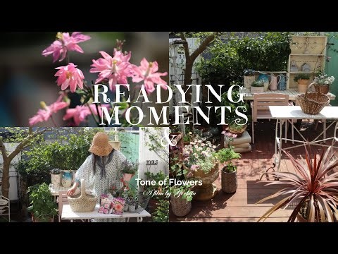 READYING MOMENTS 🌕 Pink Moon Night & Dahlia Prep | DIY Apple Box Garden | Clematis & Aquilegia