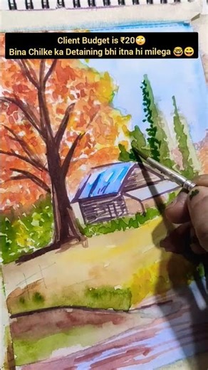 😬Is se jada detailing nahi #shortsfeed #comedy #meme #drawing #trending #pareshrawal #landscape #art