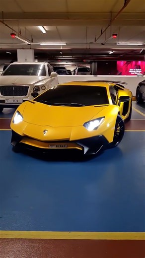 Lamborghini Aventador in Bright Yellow Finish