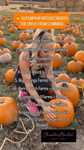 10 Pumpkin Patches Near Cumming, GA 🎃 | North Metro Atlanta Fall Guide 2026