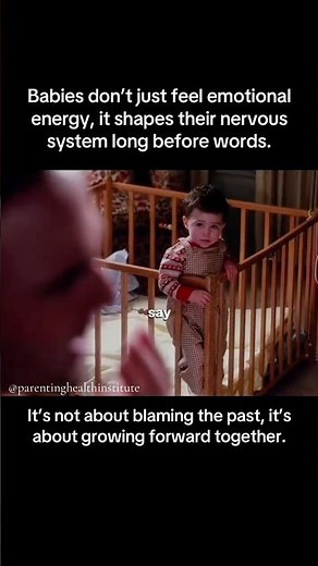 Babies don’t just feel emotional energy, it shapes their nervous system long before words. #trauma
