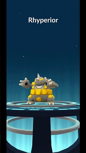 Shiny Rhydon CP 2,199 Evolves into Shiny Rhyperior CP 2,589! | Pokemon GO Gameplay
