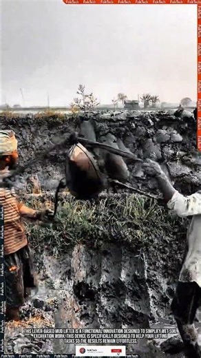 Lever Mud Lifter: Lifting Heavy Loads With Effortless Stable Balanced Tool #tool #tools #innovation