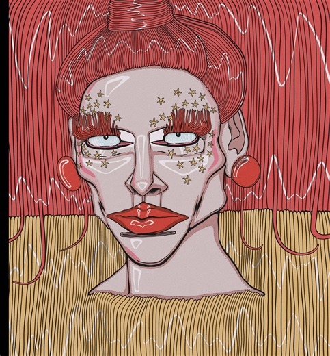 Creating Digital Art of Drag Queen Inspiration