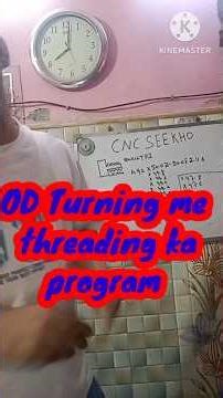 Od turning me threading ka program kaise banaye ? #cnc #shorts