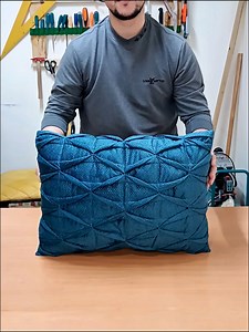 972K views · 17K reactions | Como fabricar un hermoso cojín decorativo en rombos ✂️朗 #cojinesbonitos #cojindecorativo #AlmohadasDecorativas #tutorial #virals | Yakar Tapissier | Facebook