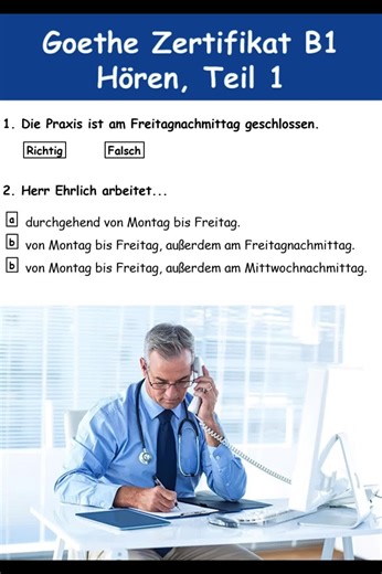 Hören, Teil 1, Goethe Exam B1 #germanspeaking #creatorsearchinsights #germany #b1hörentest #b1 #hören #teil1#goethe #sprachenlernen