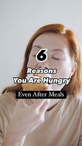 Unveiling the secrets to conquer post-meal hunger! ️✨ Discover why...