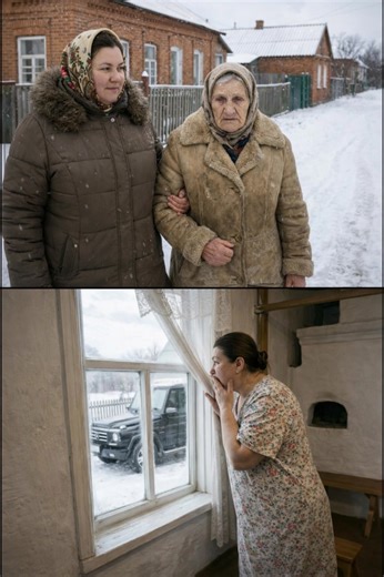 A mother of many children took in a lonely elderly woman from the street and allowed her to stay in her home. But in the morning, an expensive car with security stopped in front of their yard — and then something happened that left everyone in shock 😱😨 The mother of many children was on her way home in the evening when she noticed a lonely elderly woman standing by the roadside with two worn suitcases. She was standing near an old fence, clutching a bag to herself and trembling from the cold. 