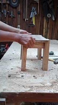 How to Make a Simple Wooden Stool From Scratch #shorts