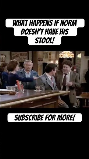What Happens If Norm Doesn’t Have His Stool At Cheers! #shorts #funny #comedy #tv #clips