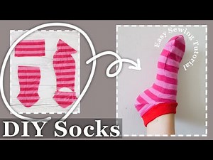How to Sew Ankle Socks 【Free Pattern Download】