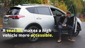 Want to know what's great with a seat lift in your car? Watch our video below where we explain. | BraunAbility