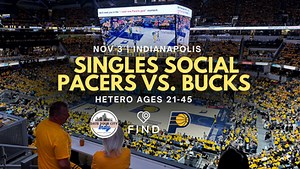 Pacers Singles Social Ages 21-45 | Downtown Indy