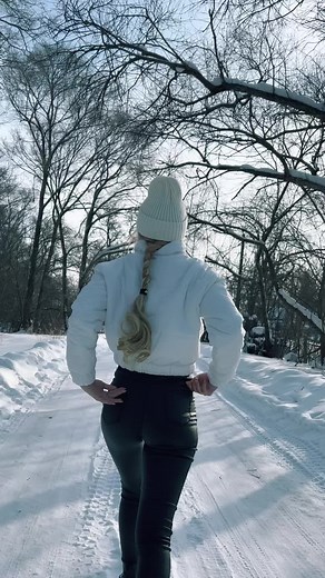 Winter Walk in a Snowy Forest