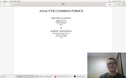 为提升算法/数学水平这周[2022-11-20]我都做了啥：ANALYTIC COMBINATORICS