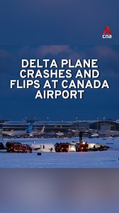 At least 18 passengers, including a child, were injured after a Delta Air Lines plane crashed while landing at Canada's Toronto Pearson Airport on Monday (Feb 17). The plane touched down in Toronto at 2.13pm after an 86-minute flight from Minneapolis-Saint Paul International Airport in the US. | CNA
