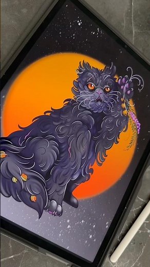 Drawing Yellowfang from Warrior Cats 🐈 #digitalart #illustration #warriorcatsart #warriorcatsoc