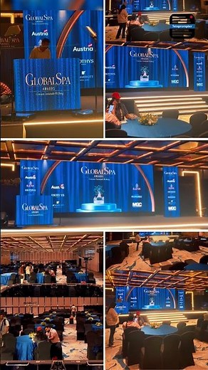 GLOBALSPA Awards | Presidential Teleprompter Setup with Live Script Editing