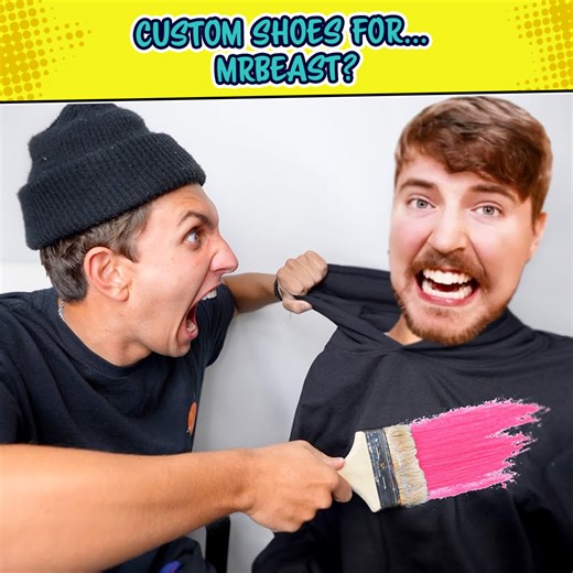 514K views · 10K reactions | Custom Shoes & Hoodie Surprise for MrBeast! | MARKO | Facebook