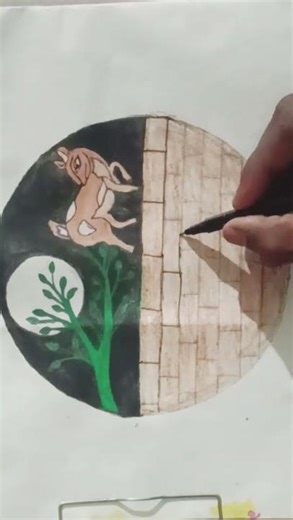 How to draw too Easy deer Art💫🦌 Supernatural it's a Art🌟 Little Cutest deer ✍🏻♥️