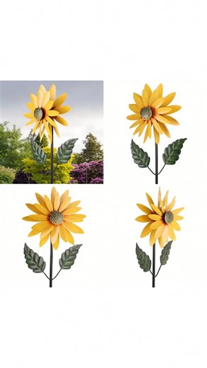 Retro Sunflower Windmill, Outdoor Wind-Powered Rotating Windmill, Metal Double-Sided Garden Decor, Garden Sculpture for Yard, Lawn, Patio #patioumbrellawithlights #outdoorpatiofurniture #vases #outdoorplanters #outdoordecorations #gardeninggifts #outdoorartificialplants #gardenbeds #lawncaretools #backyardmusthaves