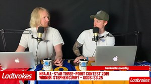 1.6K views · 16 reactions |  LIKE BLOOPERS? This is for you. The team struggle to hold it together  Mike is giving his tip for this weekends All-Star Three-Point contest! What do you think? If you are going to take Mikes advice do so responsibly! Thanks to Ladbrokes.com.au for their ongoing support of the Hoops Podcast! | Hoops Podcast | Facebook