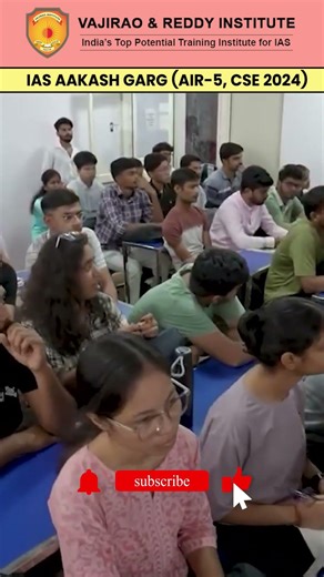 IAS Aakash Garg (AIR 5) Topper’s Talk at Vajirao & Reddy Institute | IAS Strategy & Success Secrets