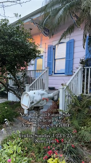 The Occasional Wife on Instagram: "New Orleans Estate Sale! 616 Pelican Ave New Orleans, LA 70114 Friday-Sunday, 1/23-1/25 8am-2pm #neworleans #estatesale #shopping #sale #crafting"