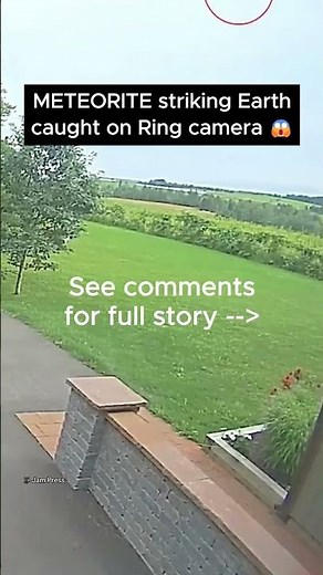 METEORITE striking Earth caught on Ring camera 😱