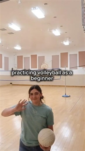 practicing volleyball as a beginner ✌️