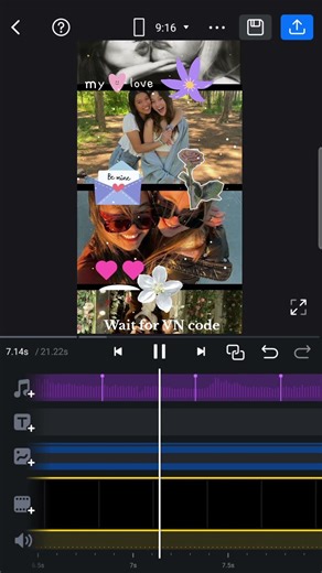 Bestie Birthday VN Code 🎉 | Easy Reel Editing Template (VN Editor)