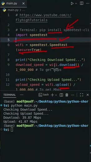 ⚡ Stop Using Websites —Test Speed Directly in Python #python #tech #shorts #coding #automation #code