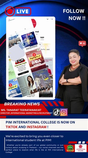 PIM International College is now on TikTok and Instagram! | PIM International | Facebook
